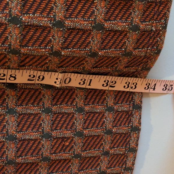 NWOT | Zara Trafaluc geometric print knit metallic dress (no labels) - Picture 4 of 4